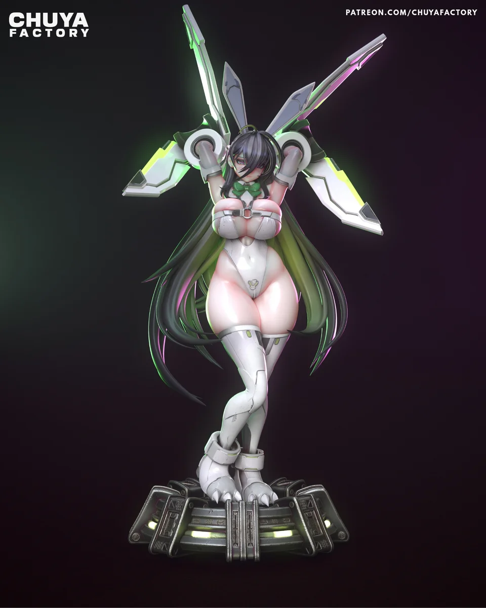 Mighty Bunny | Fan Art | 3D Printed Resin Model Garage Kit | *Un-Painted* | Chuya Factory 3