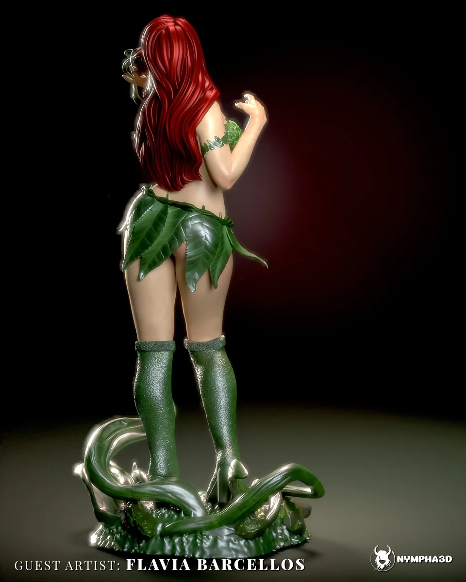 Poison Ivy | Fan Art | 3D Printed Resin Model Garage Kit | *Un-Painted* | Nympha3D 3