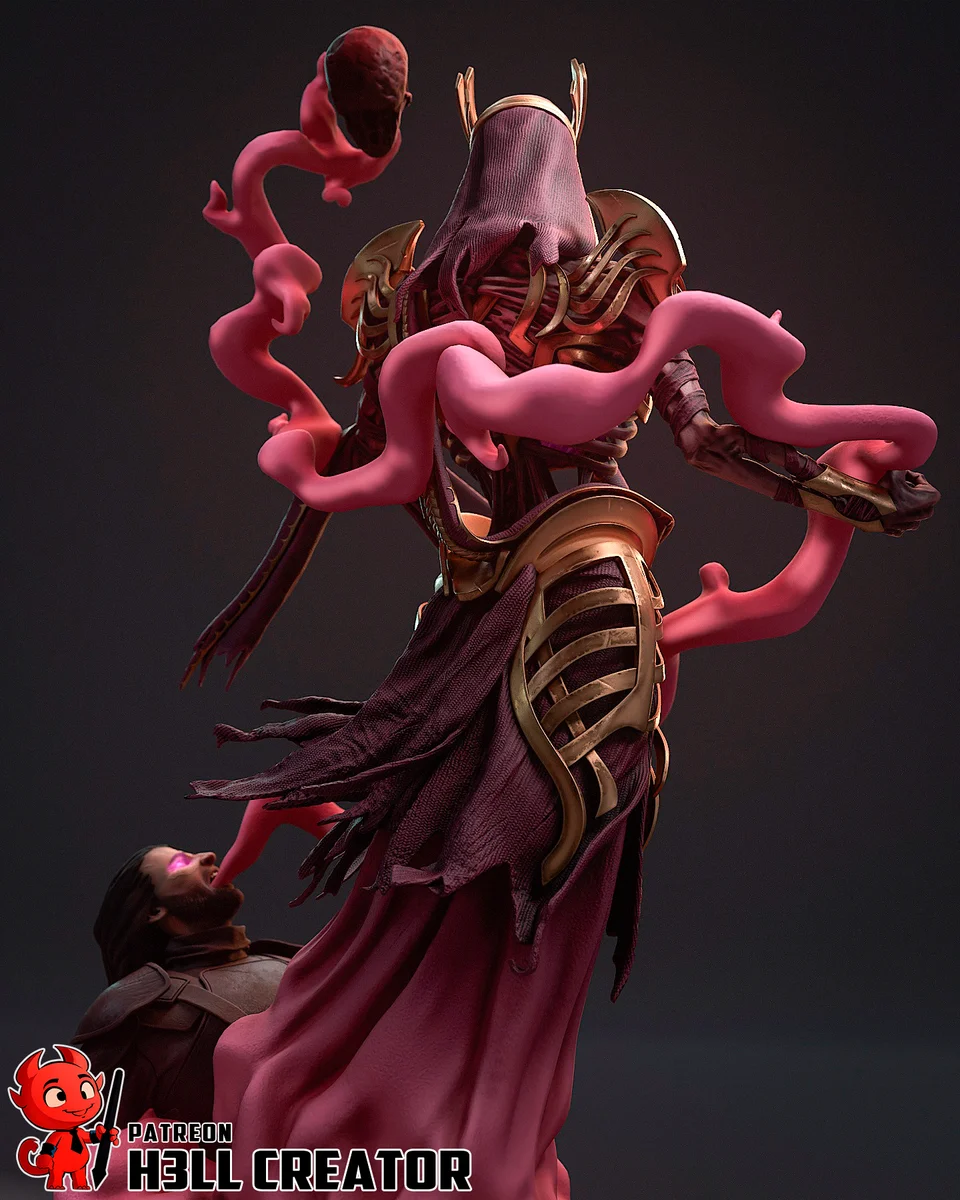 Vecna | Fan Art | 3D Printed Resin Model Garage Kit | *Un-Painted* | H3LL Creator 7