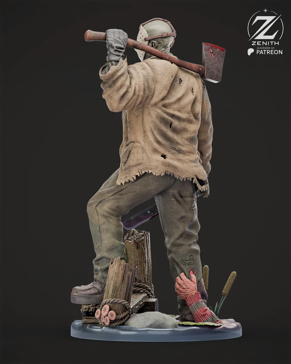 Jason | Fan Art | 3D Printed Resin Model Garage Kit | *Un-Painted* | Zenith Studios 4