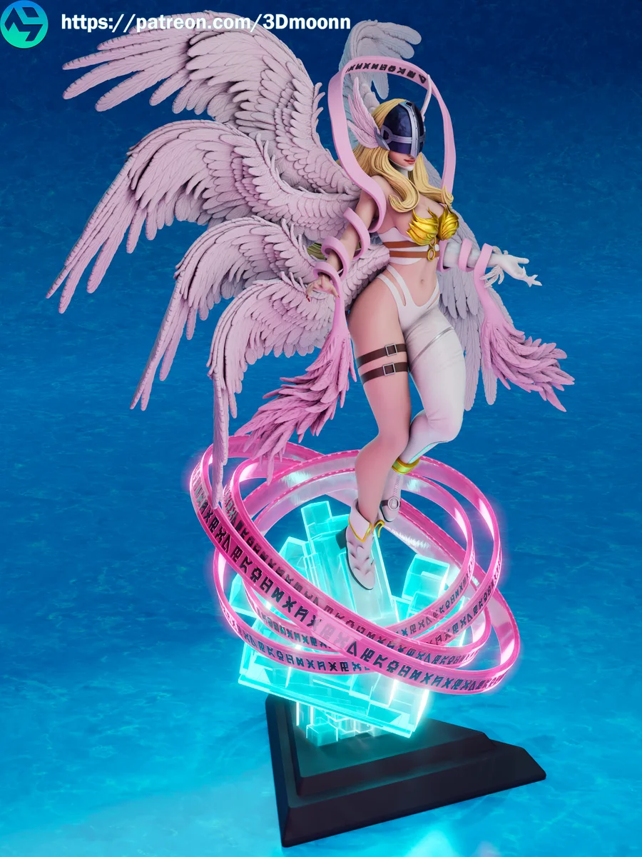 Angewomon | Fan Art | 3D Printed Resin Model Garage Kit | *Un-Painted* | 3DMoonn 3