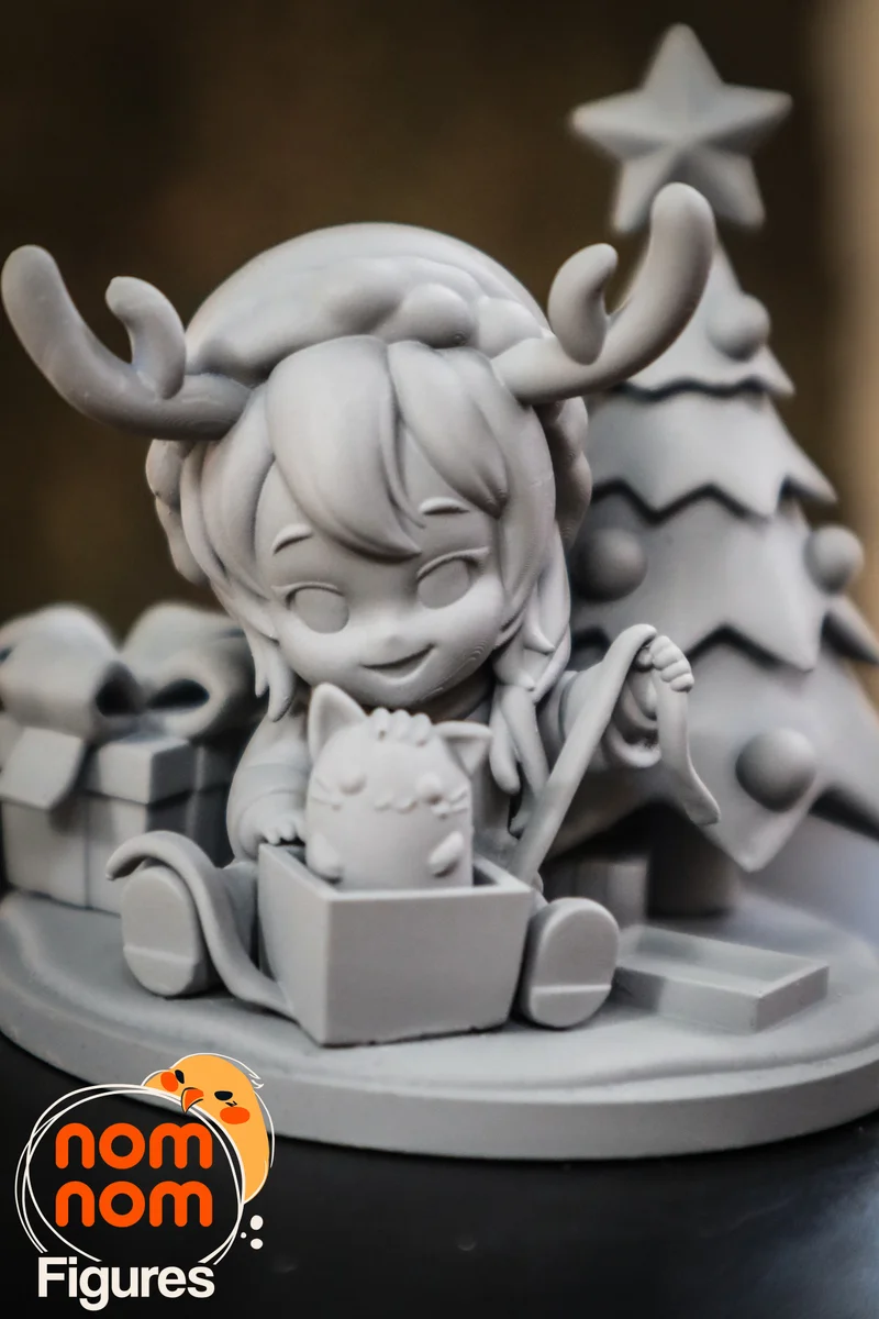 Chibi Nomi | Fan Art | 3D Printed Resin Model Garage Kit | *Un-Painted* | Nomnom 4