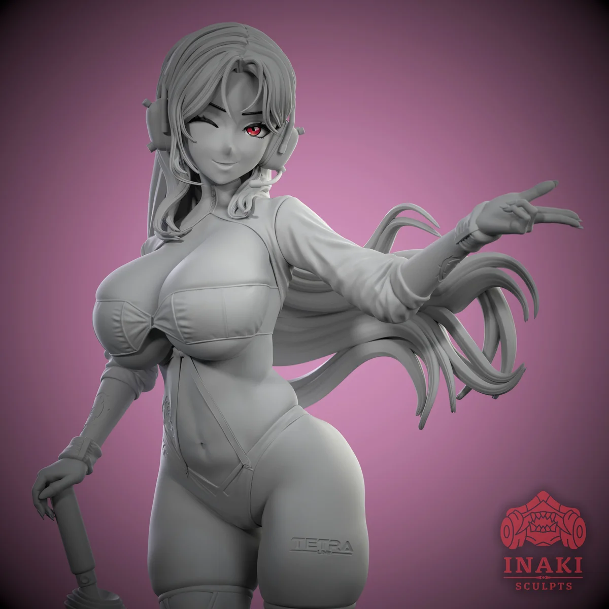 Rosanna Race Queen | Fan Art | 3D Printed Resin Model Garage Kit | *Un-Painted* | Inaki Sculpts 6