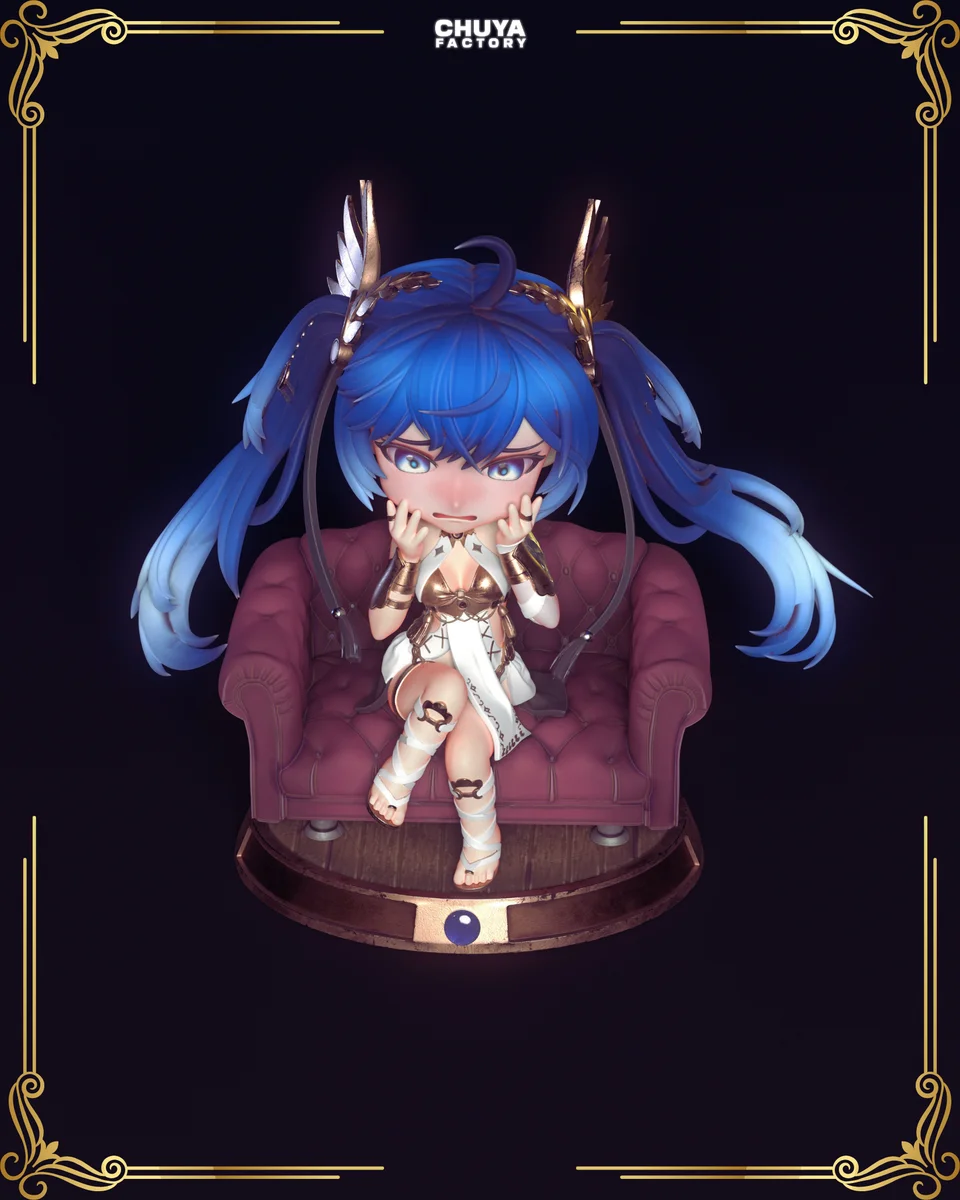 Chibi Iuno | Fan Art | 3D Printed Resin Model Garage Kit | *Un-Painted* | Chuya Factory 5