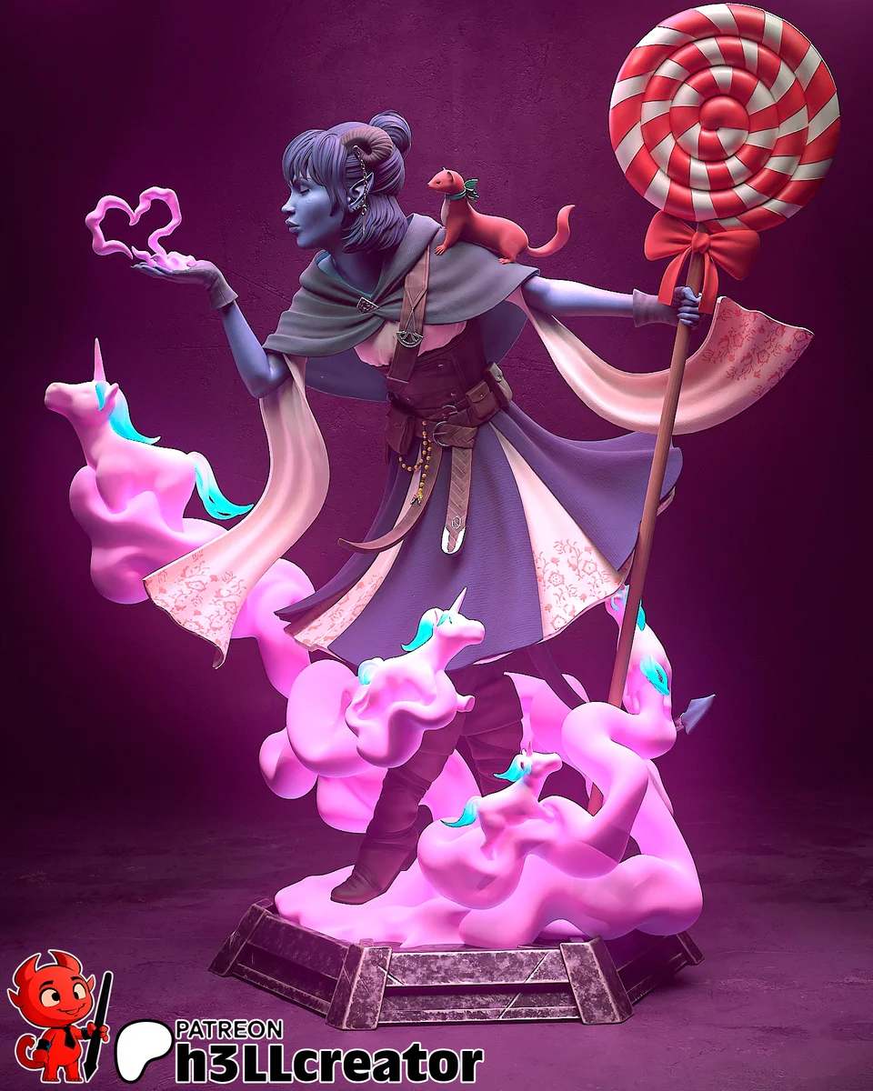 Jester Lavorre | Fan Art | 3D Printed Resin Model Garage Kit | *Un-Painted* | H3LL Creator 4