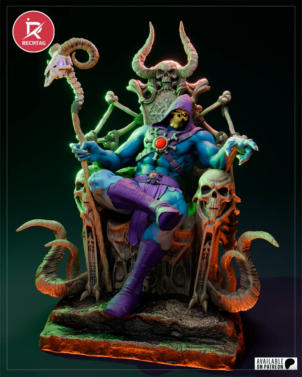 Skeletor | Fan Art | 3D Printed Resin Model Garage Kit | *Un-Painted* | Rechtag 3