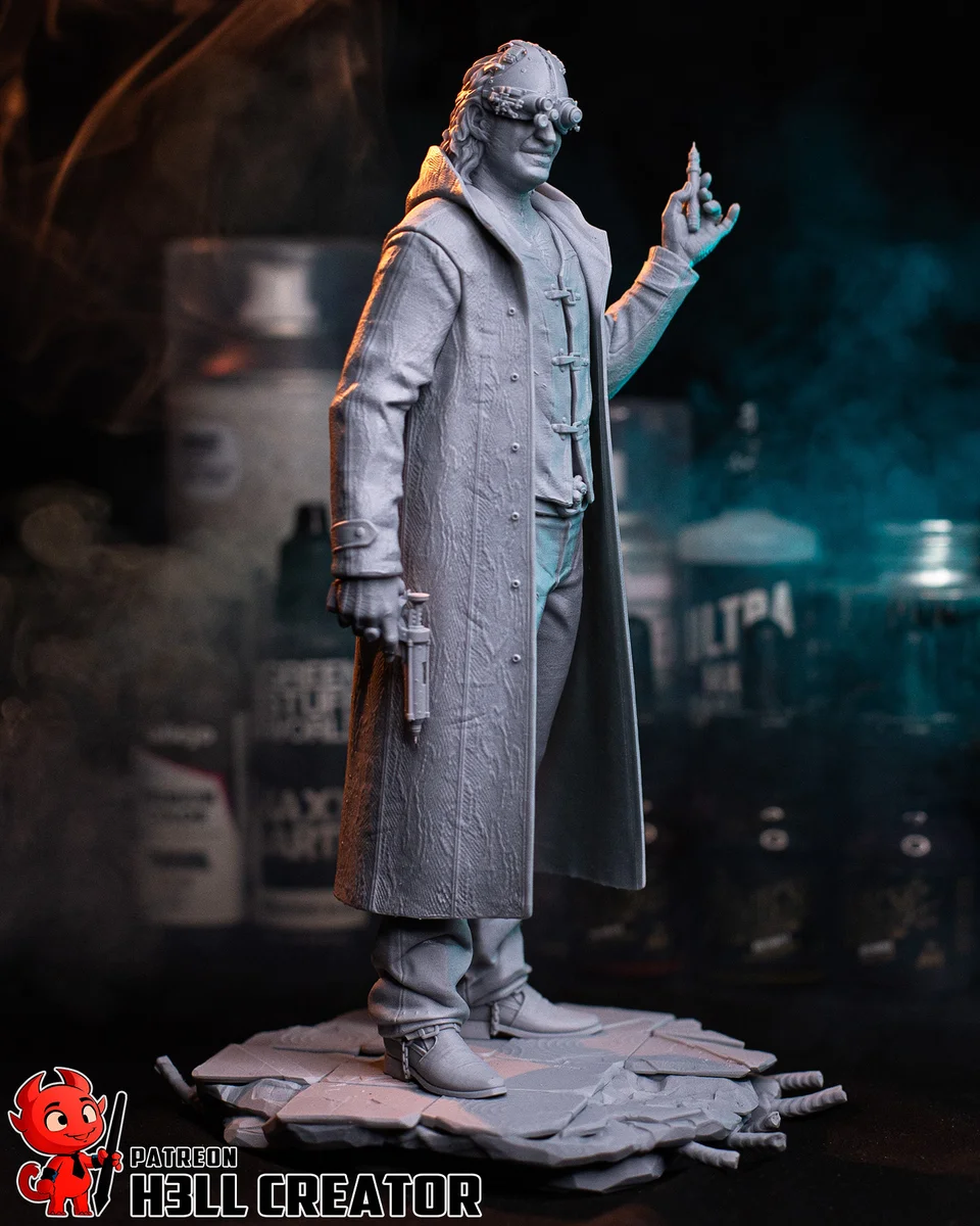 Victor Gideon | Fan Art | 3D Printed Resin Model Garage Kit | *Un-Painted* | H3LL Creator 9