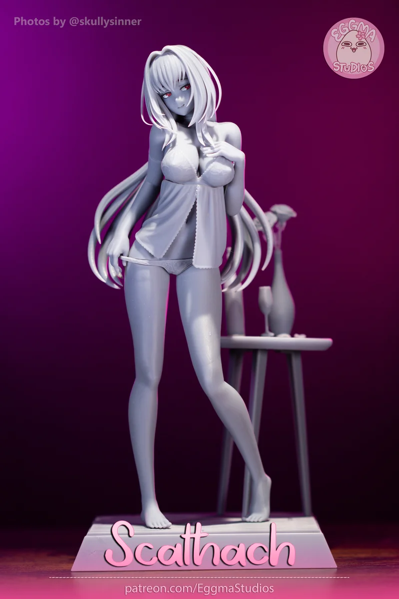 Scathach | Fan Art | 3D Printed Resin Model Garage Kit | *Un-Painted* | EggmaStudios 18