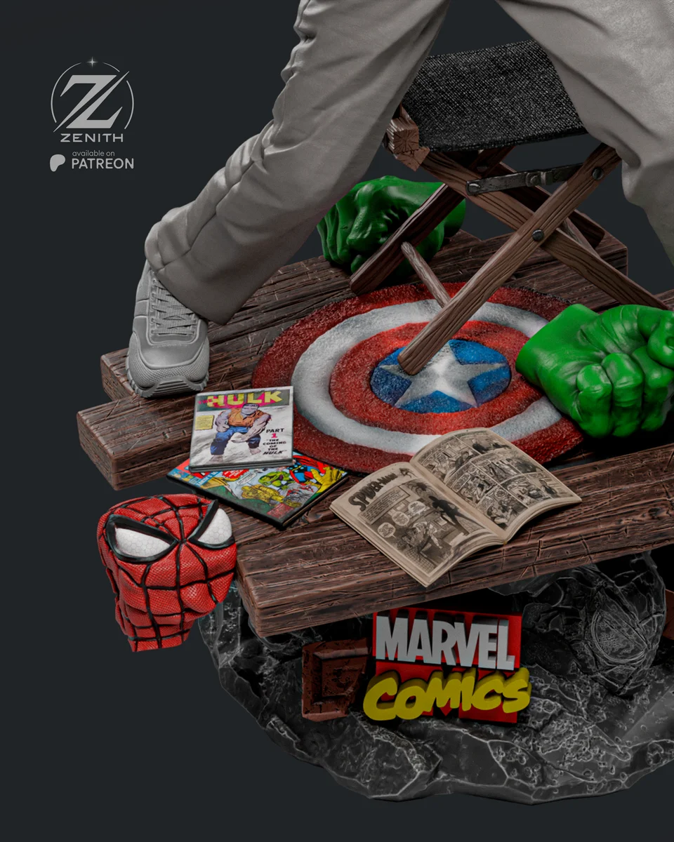 Stan Lee | Fan Art | 3D Printed Resin Model Garage Kit | *Un-Painted* | Zenith Studios 6