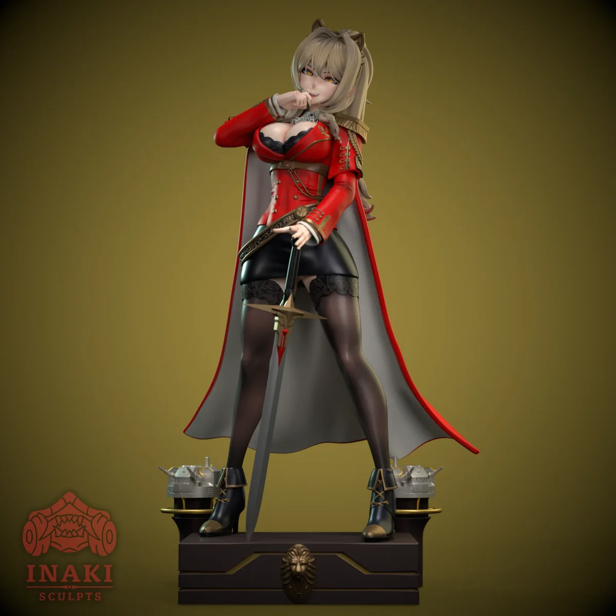 Lion | Fan Art | 3D Printed Resin Model Garage Kit | *Un-Painted* | Inaki Sculpts 4
