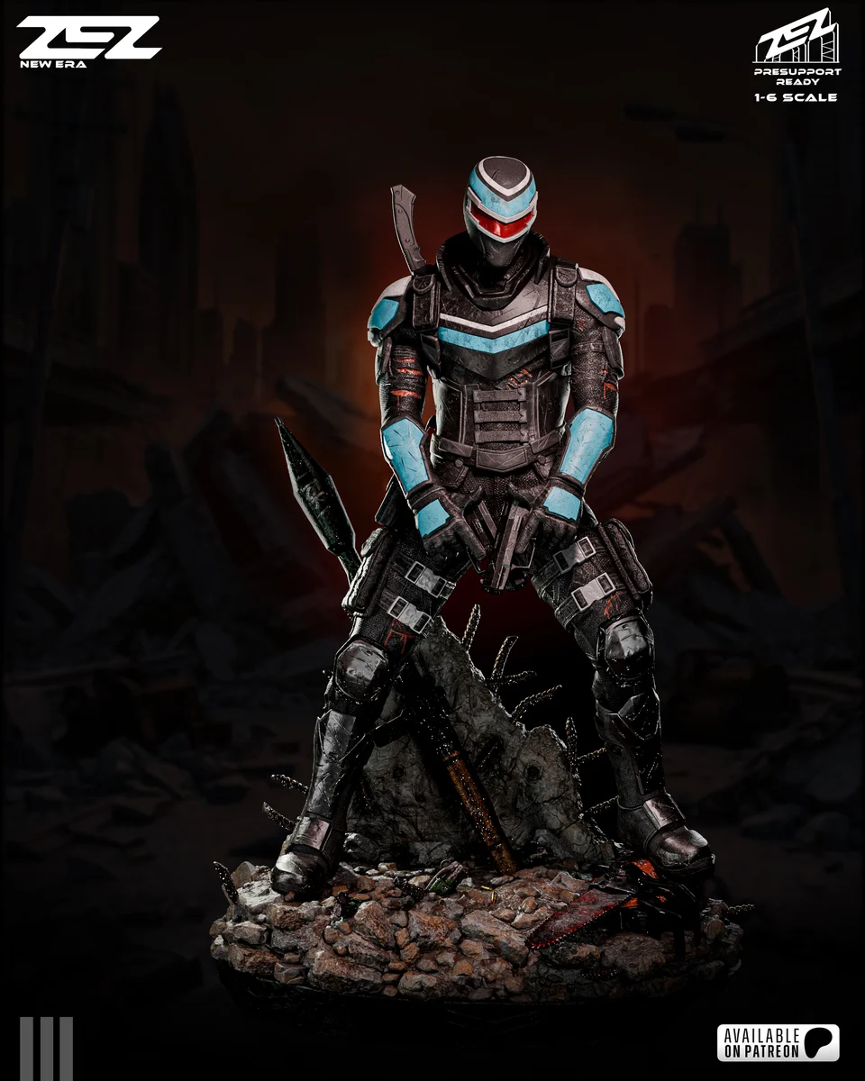 Vigilante | Fan Art | 3D Printed Resin Model Garage Kit | *Un-Painted* | ZEZ Studio
