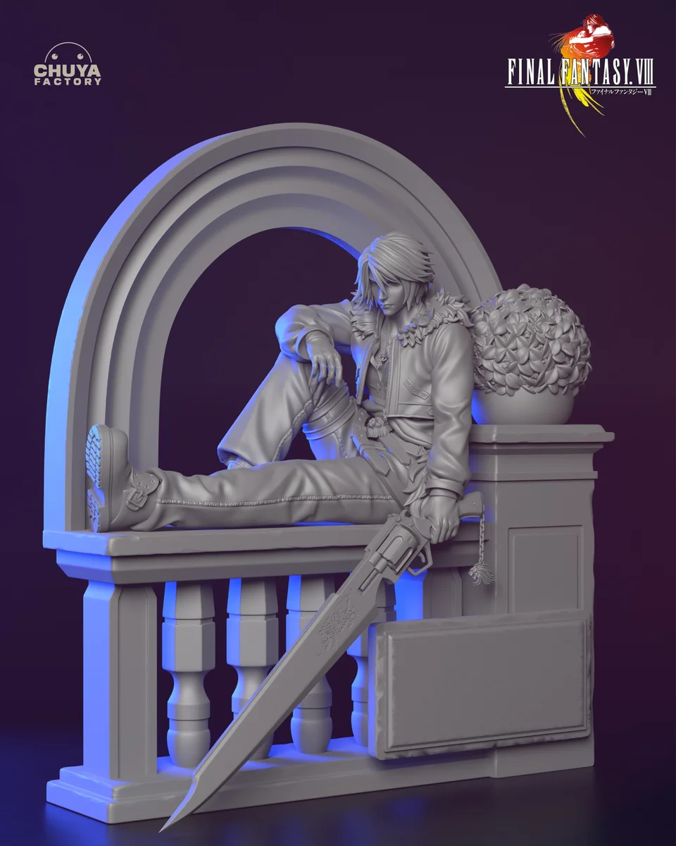 Squall Leonhart | Fan Art | 3D Printed Resin Model Garage Kit | *Un-Painted* | Chuya Factory 7