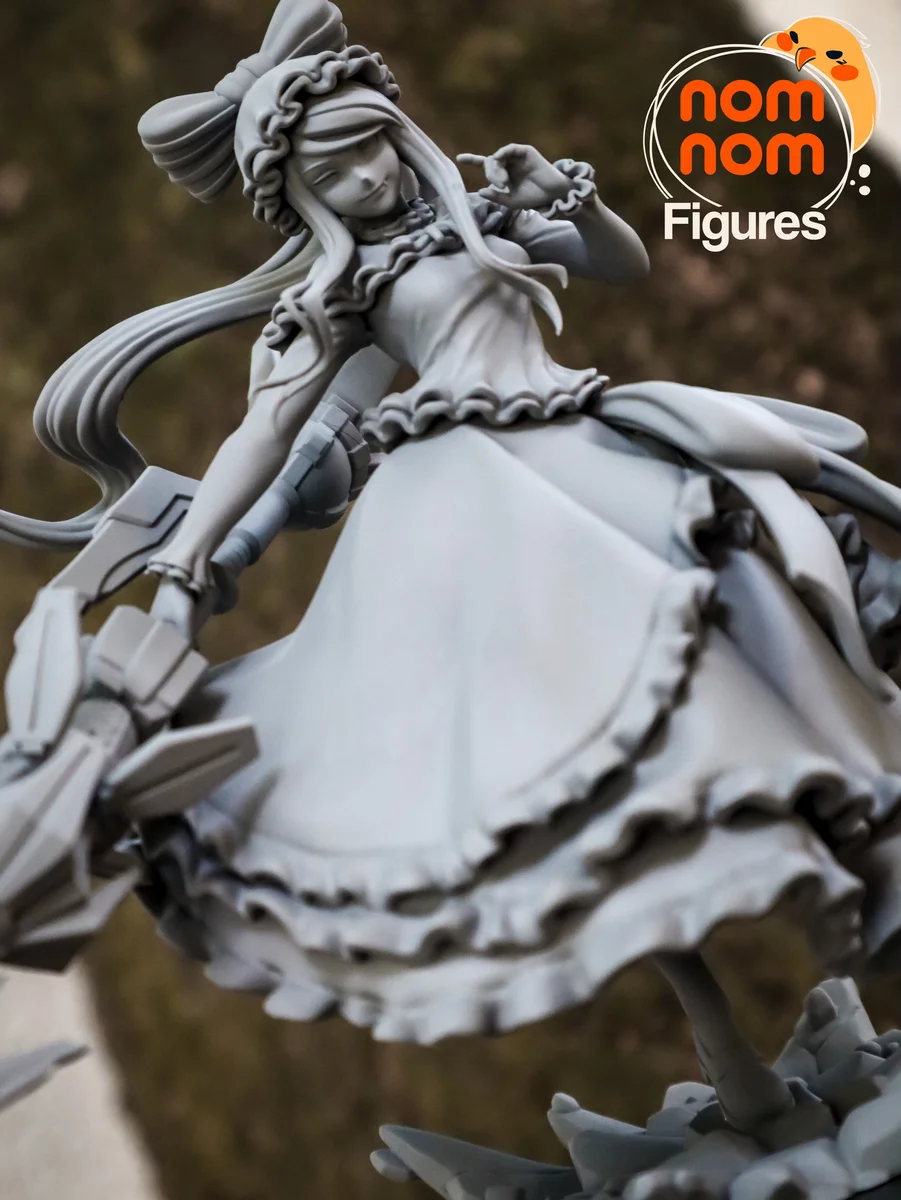 Shalltear Bloodfallen | Fan Art | 3D Printed Resin Model Garage Kit | *Un-Painted* | Nomnom 9
