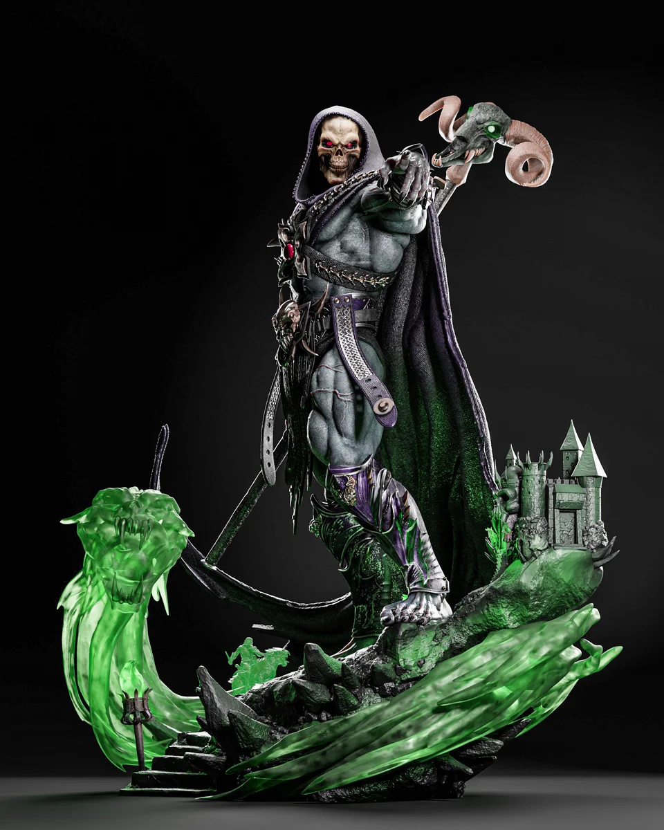 Skeletor | Fan Art | 3D Printed Resin Model Garage Kit | *Un-Painted* | ZEZ Studio 3