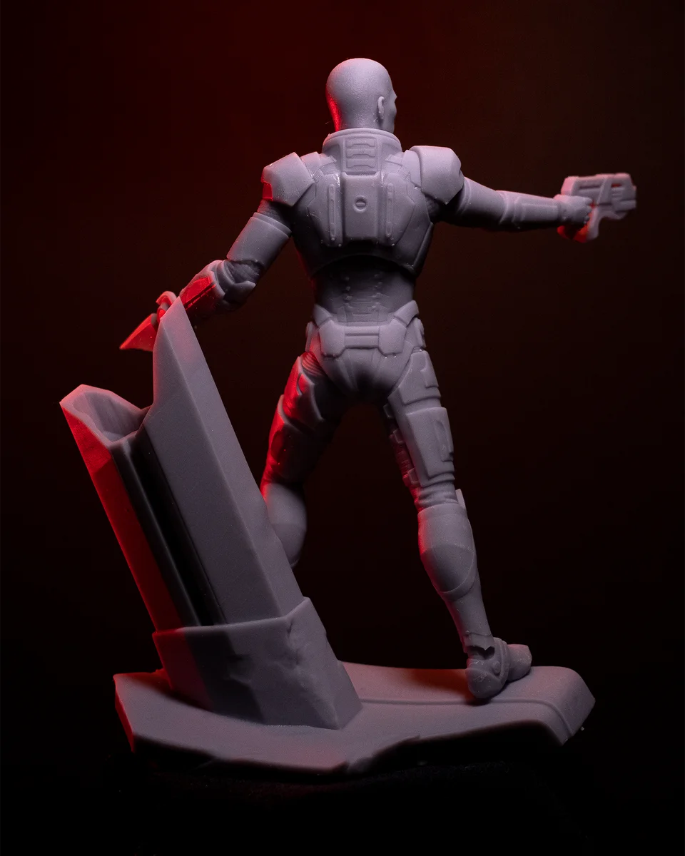 Commander Shepard | Fan Art | 3D Printed Resin Model Garage Kit | *Un-Painted* | H3LL Creator 5