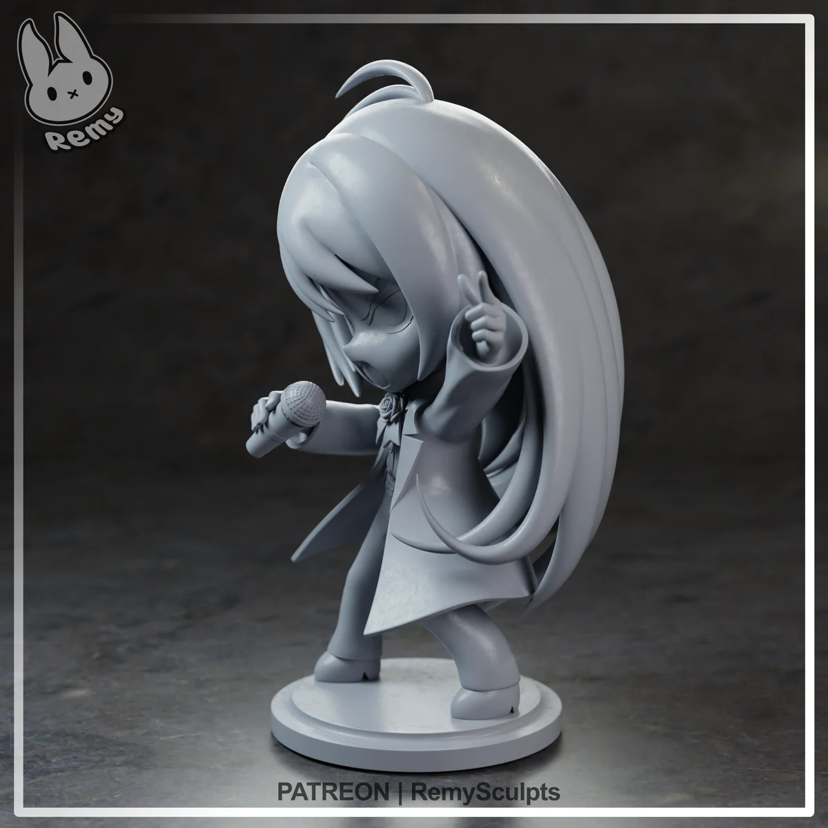 Chibi Ado | Fan Art | 3D Printed Resin Model Garage Kit | *Un-Painted* | Remy Sculpts 6