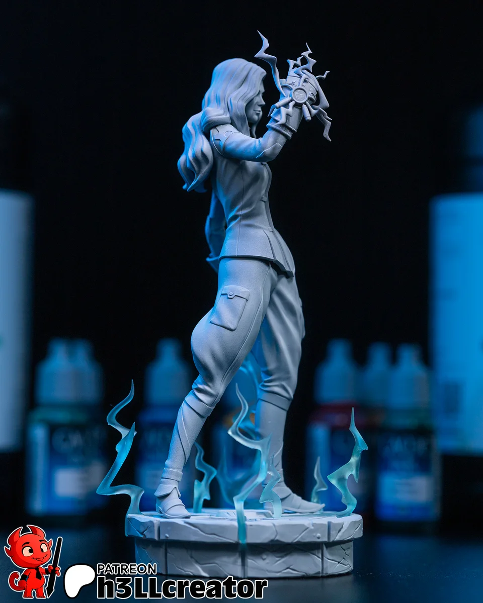 Asami Sato | Fan Art | 3D Printed Resin Model Garage Kit | *Un-Painted* | H3LL Creator 7