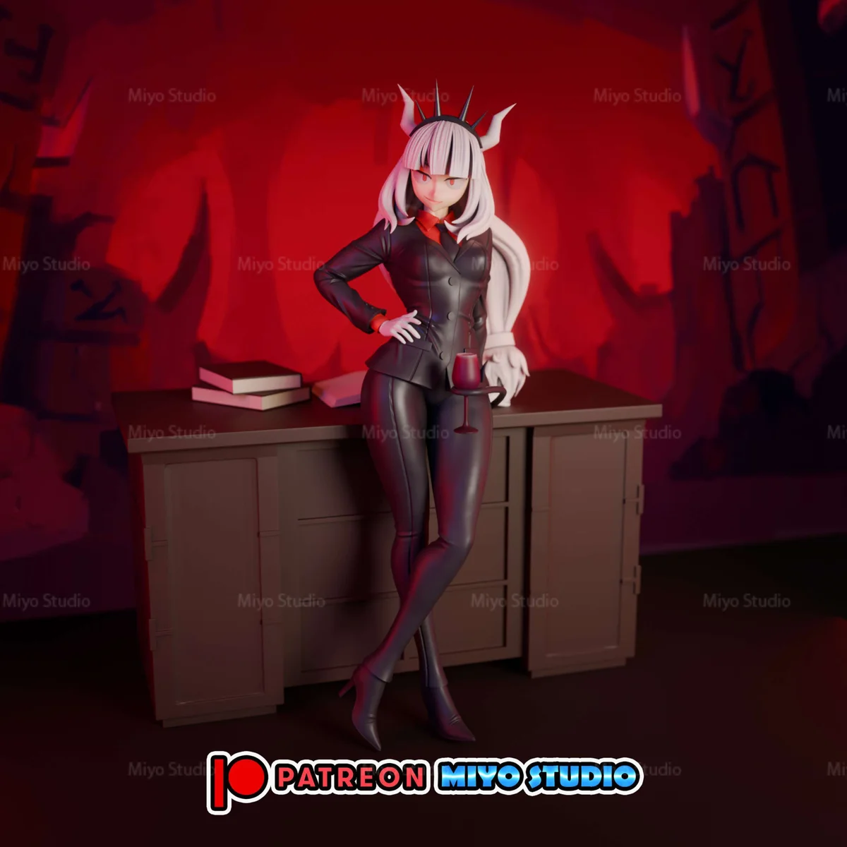 Lucifer | Fan Art | 3D Printed Resin Model Garage Kit | *Un-Painted* | MiyoStudio
