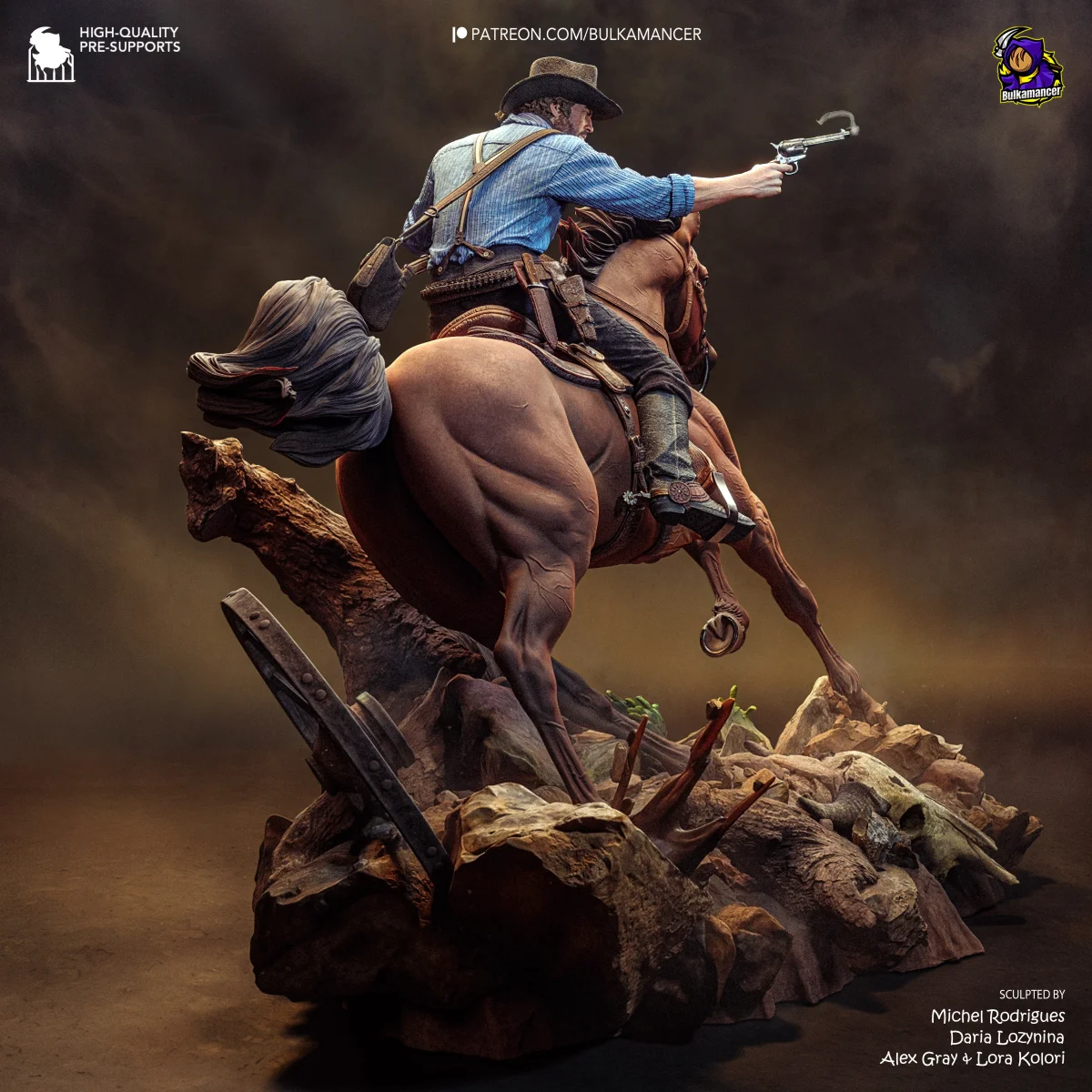 Arthur Morgan | Fan Art | 3D Printed Resin Model Garage Kit | *Un-Painted* | Bulkamancer 4