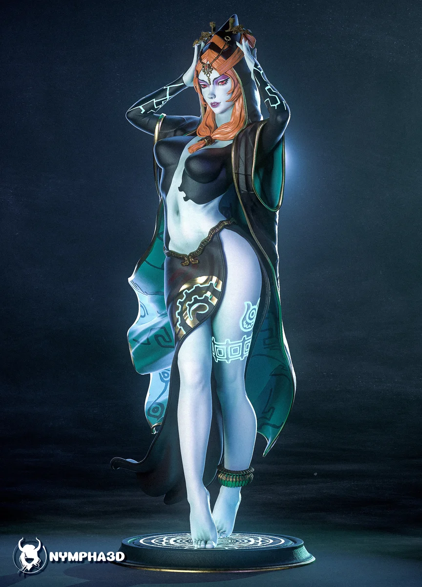 Midna | Fan Art | 3D Printed Resin Model Garage Kit | *Un-Painted* | Nympha3D 3