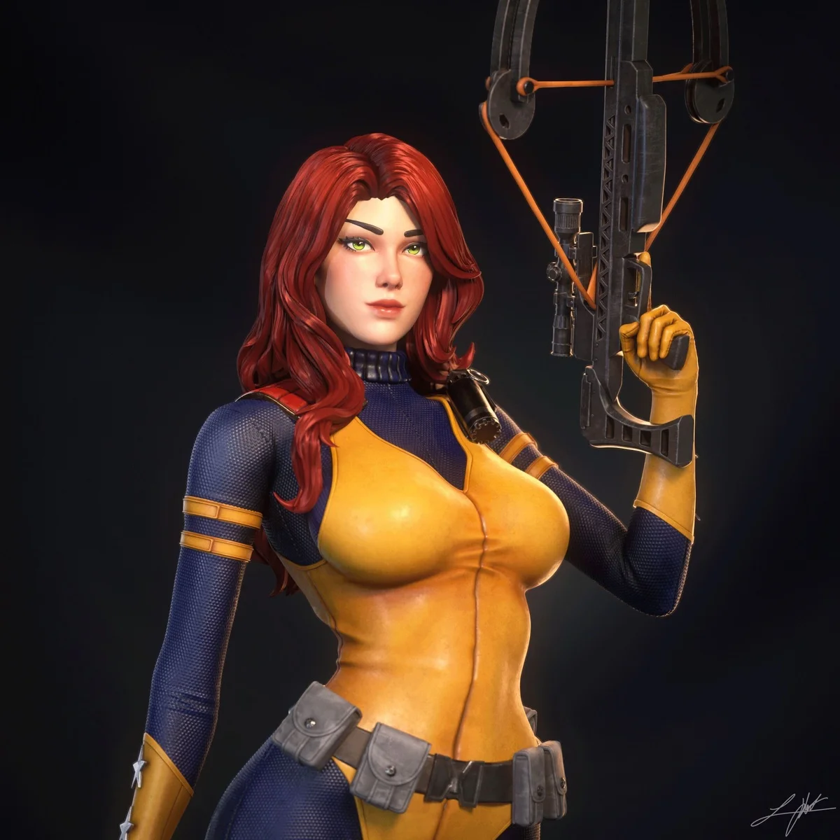 Scarlett | Fan Art | 3D Printed Resin Model Garage Kit | *Un-Painted* | Abe3D 6