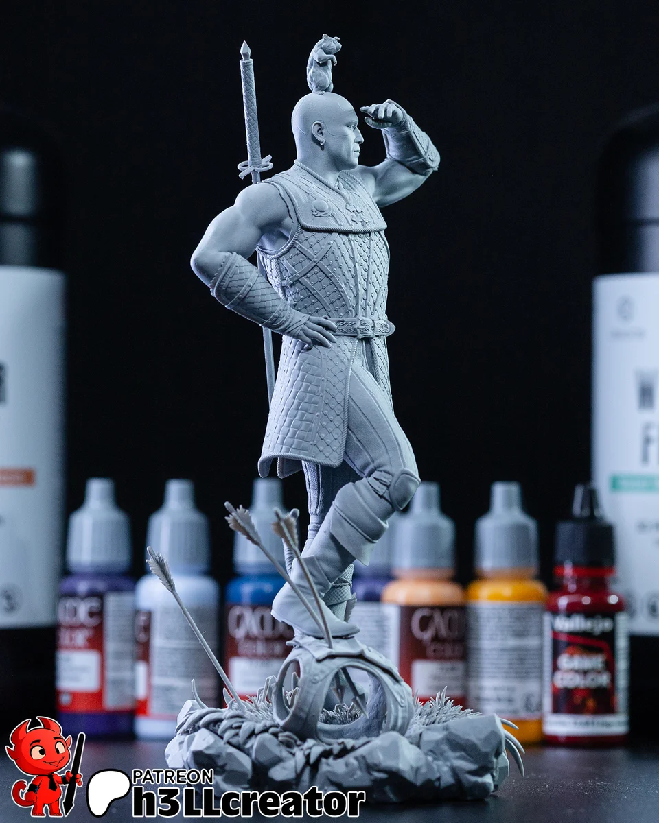 Minsc and Boo | Fan Art | 3D Printed Resin Model Garage Kit | *Un-Painted* | H3LL Creator 7
