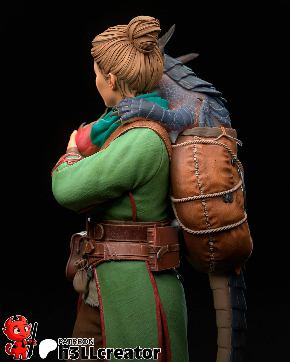 Zoe | Fan Art | 3D Printed Resin Model Garage Kit | *Un-Painted* | H3LL Creator 8