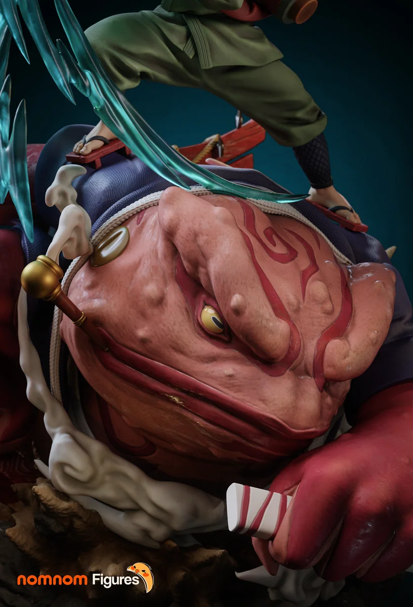 Jiraiya | Fan Art | 3D Printed Resin Model Garage Kit | *Un-Painted* | Nomnom 4