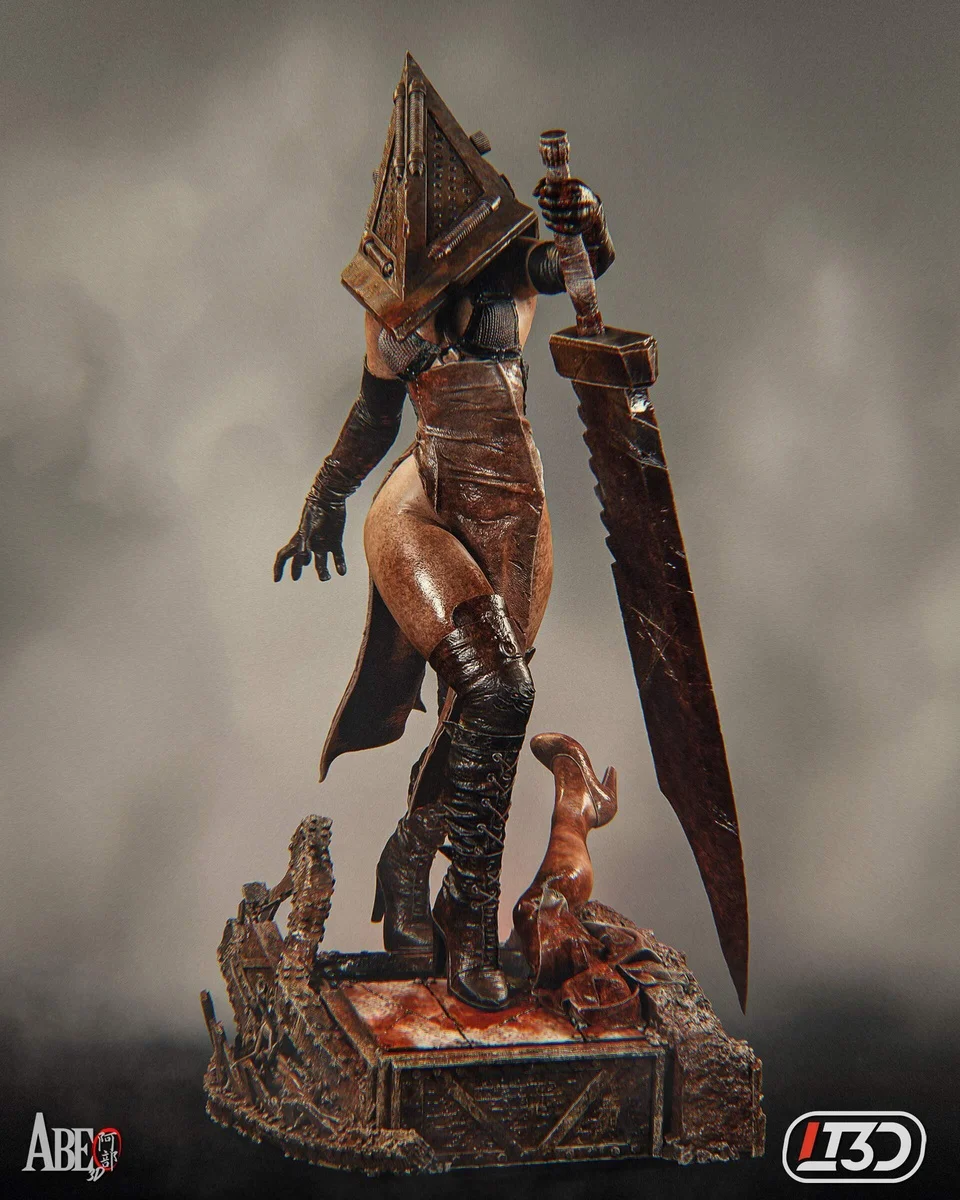Pyramid Head | Fan Art | 3D Printed Resin Model Garage Kit | *Un-Painted* | Abe3D