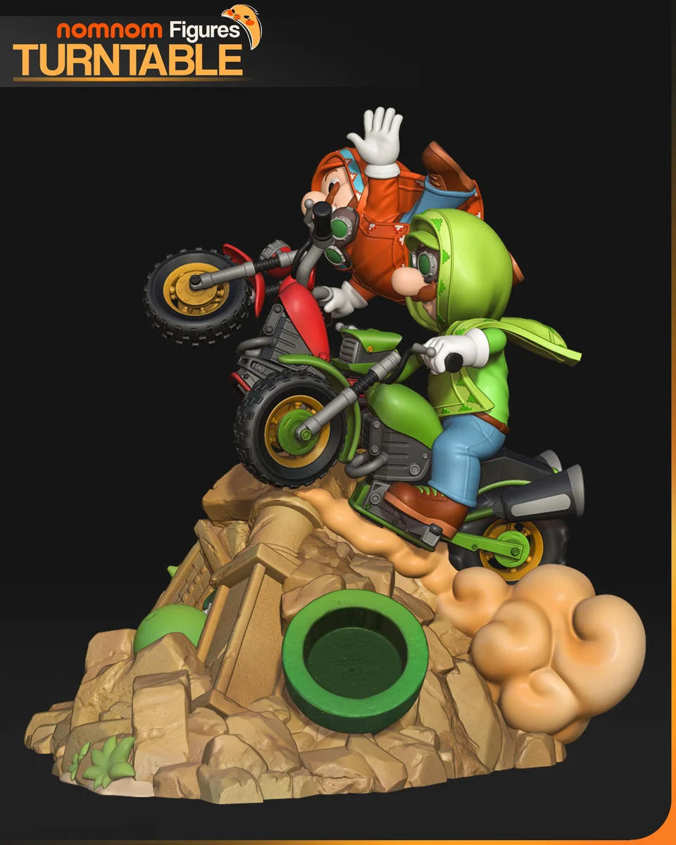 Super Mario Galaxy Movie Diorama | Fan Art | 3D Printed Resin Model Garage Kit | *Un-Painted* | Nomnom 5