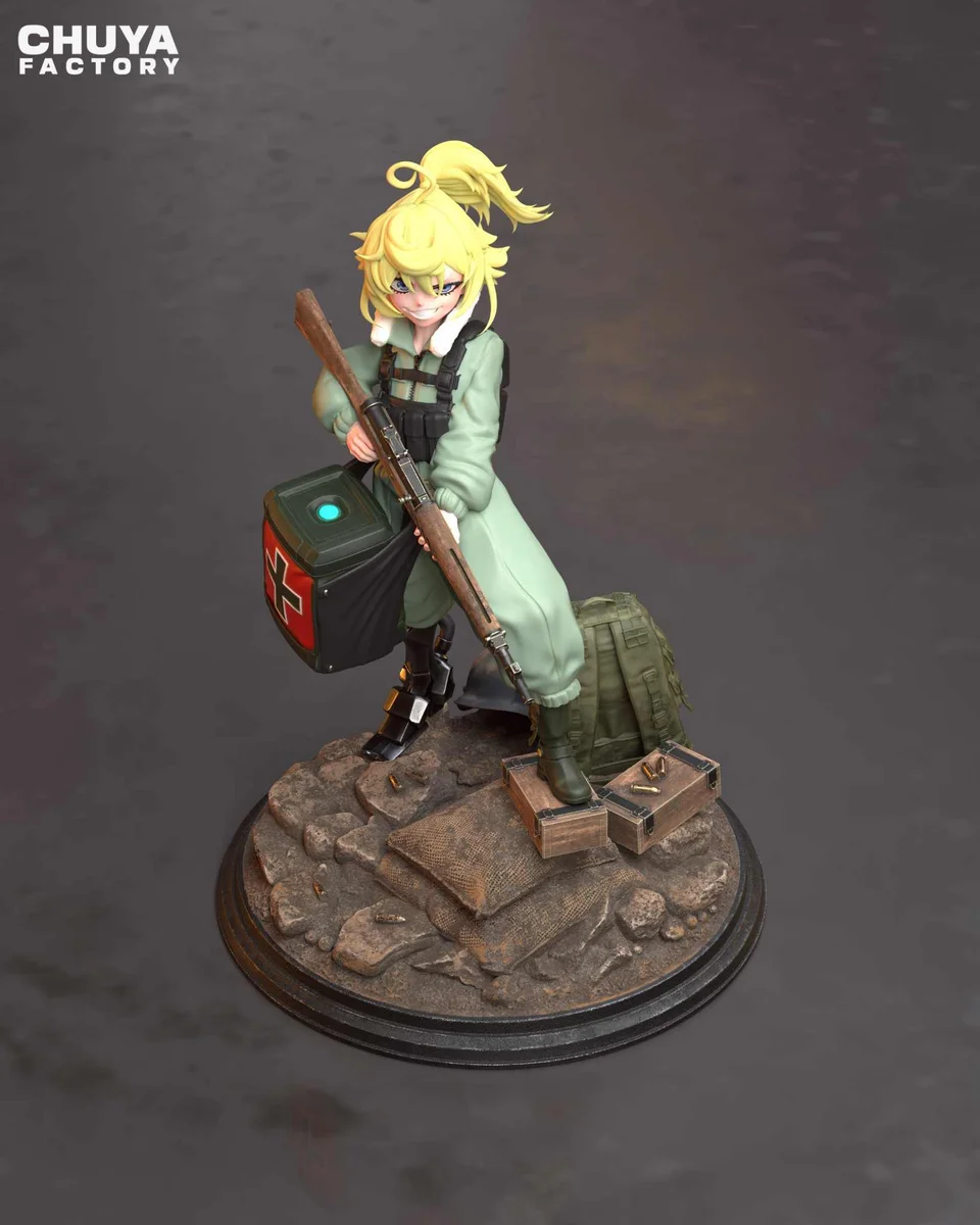 Tanya von Degurechaff | Fan Art | 3D Printed Resin Model Garage Kit | *Un-Painted* | Chuya Factory 3