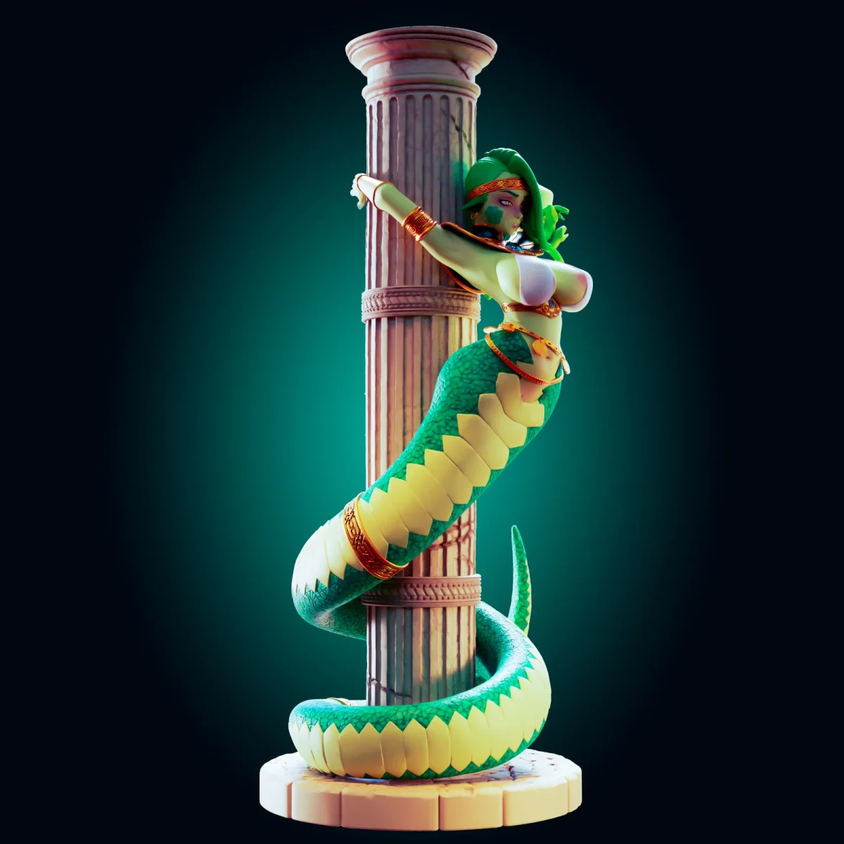 Medusa | Fan Art | 3D Printed Resin Model Garage Kit | *Un-Painted* | Officer Rhu 4