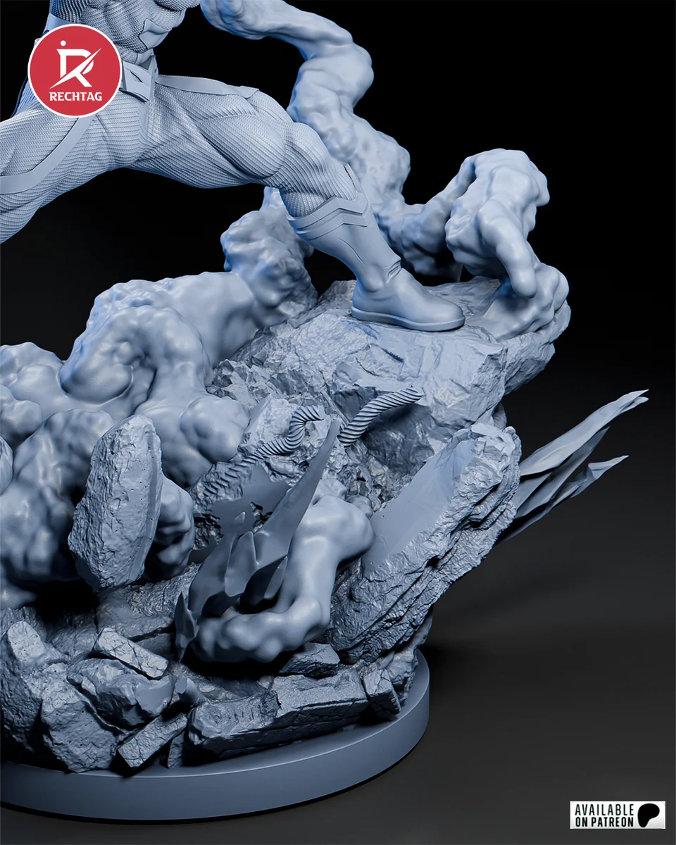 All Might | Fan Art | 3D Printed Resin Model Garage Kit | *Un-Painted* | Rechtag 17