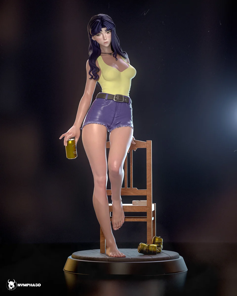 Misato Katsuragi | Fan Art | 3D Printed Resin Model Garage Kit | *Un-Painted* | Nympha3D 3