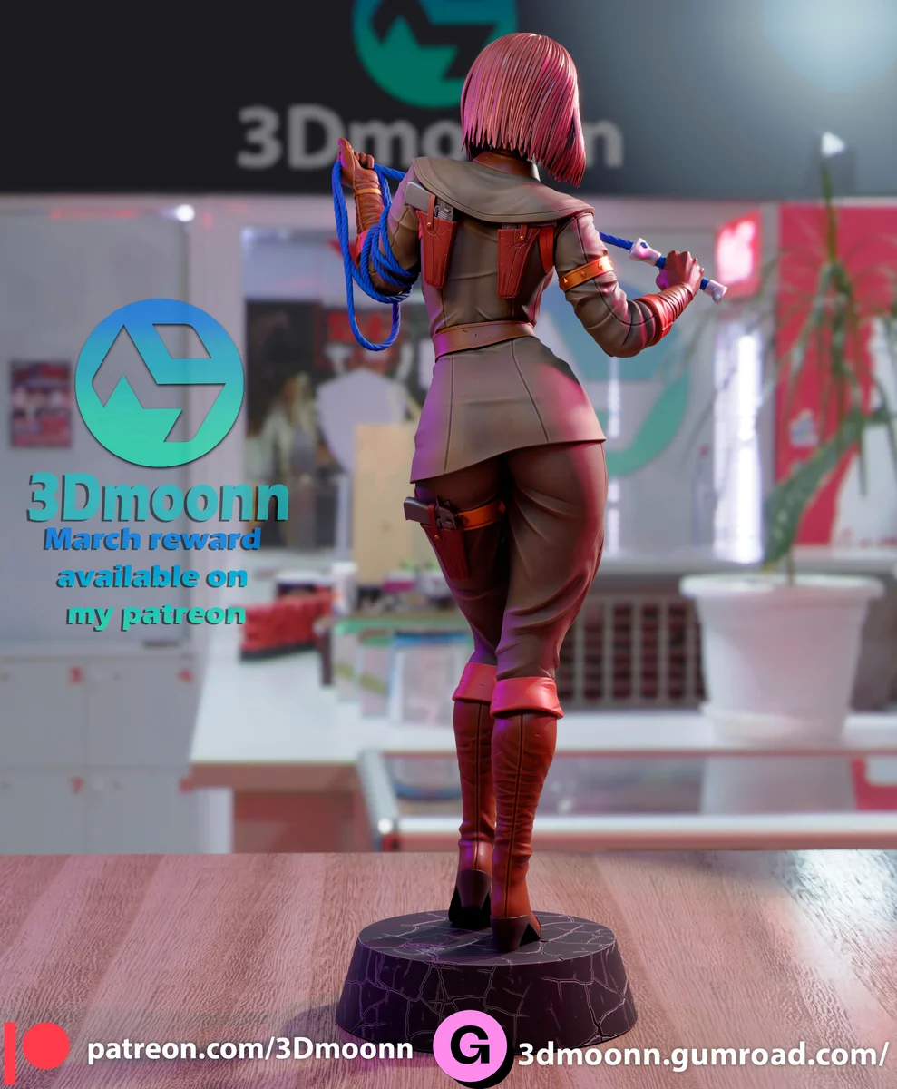 Whip | Fan Art | 3D Printed Resin Model Garage Kit | *Un-Painted* | 3DMoon 5