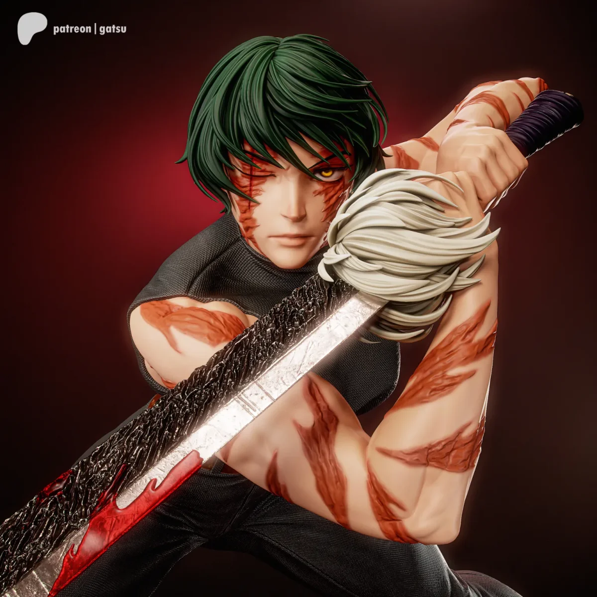 Maki Zenin | Fan Art | 3D Printed Resin Model Garage Kit | *Un-Painted* | Gatsu Studios