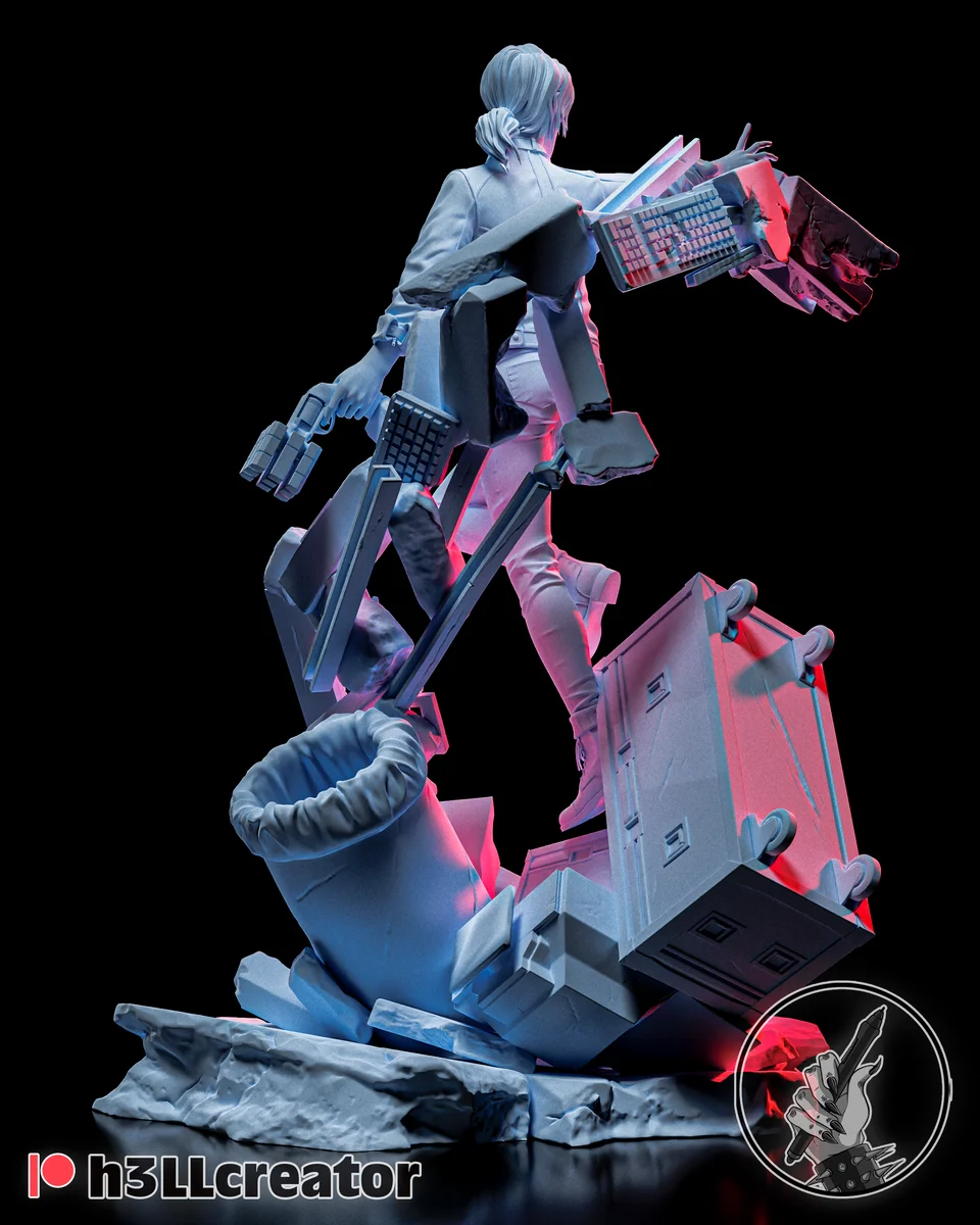 Jesse Faden | Fan Art | 3D Printed Resin Model Garage Kit | *Un-Painted* | H3LL Creator 4