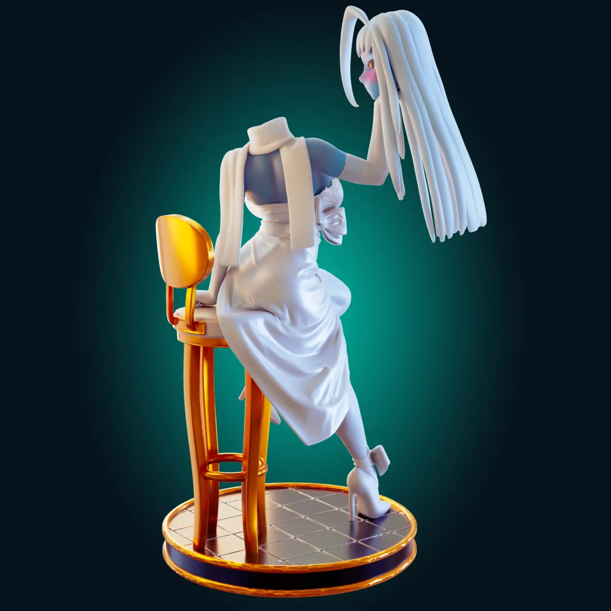 Reaper Girl | Fan Art | 3D Printed Resin Model Garage Kit | *Un-Painted* | Officer Rhu 2