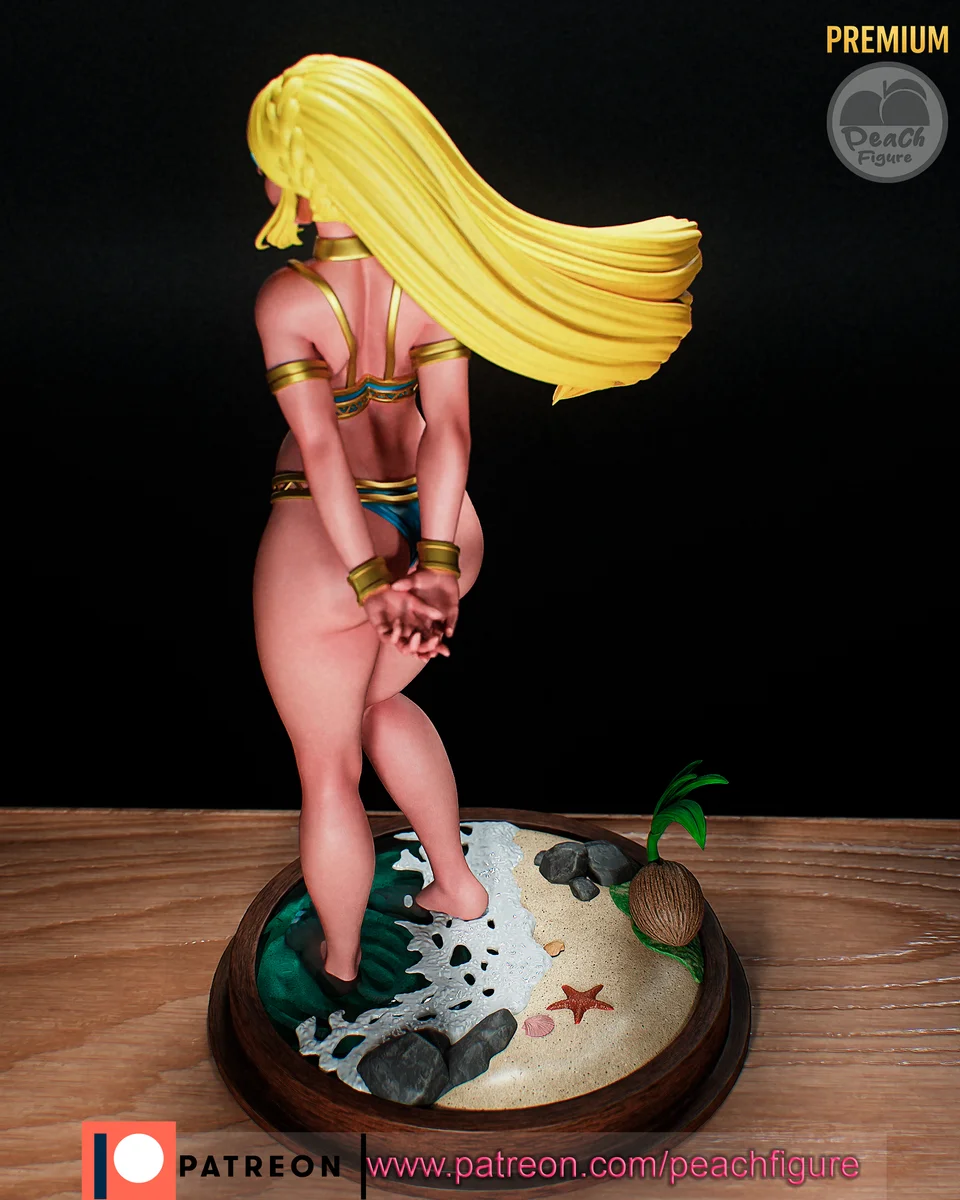 Zelda | Fan Art | 3D Printed Resin Model Garage Kit | *Un-Painted* | Peach Figure 5