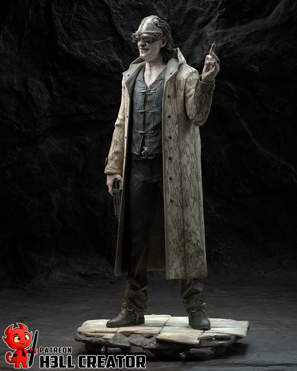 Victor Gideon | Fan Art | 3D Printed Resin Model Garage Kit | *Un-Painted* | H3LL Creator 3