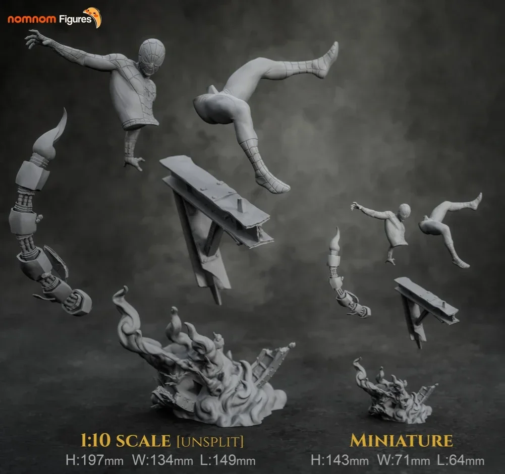 Spiderman | Fan Art | 3D Printed Resin Model Garage Kit | *Un-Painted* | Nomnom 10