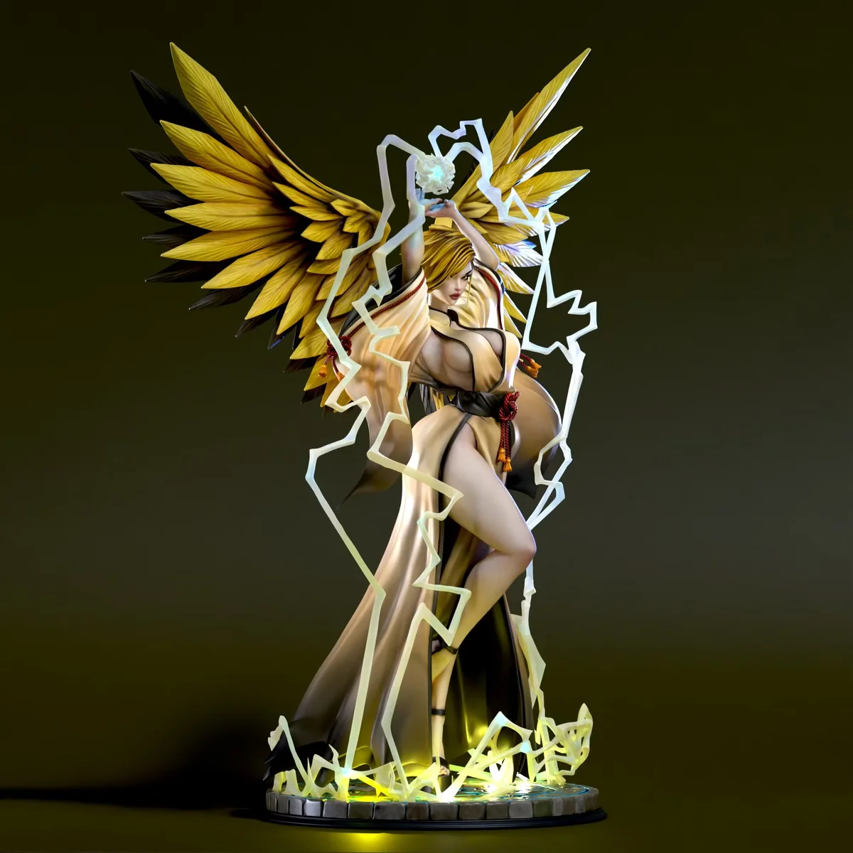 Zaphea - Waifumon | Fan Art | 3D Printed Resin Model Garage Kit | *Un-Painted* | SiryllArt 3