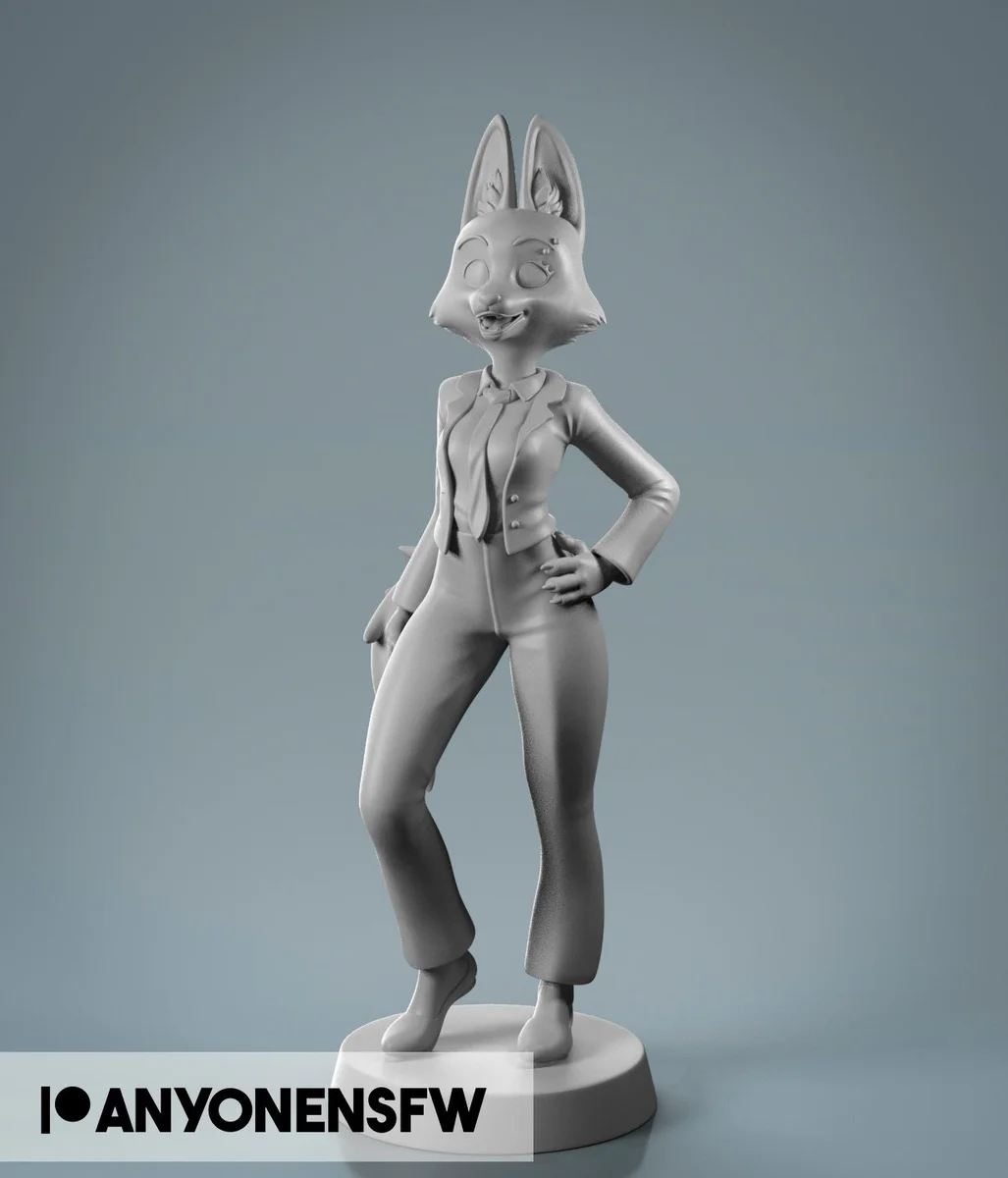 Business Fox | Fan Art | 3D Printed Resin Model Garage Kit | *Un-Painted* | AnyoneNSFW 4