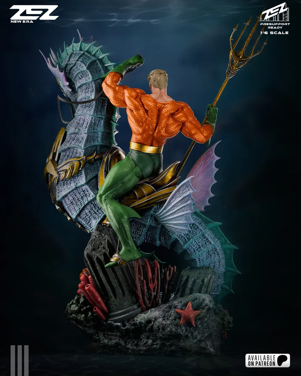 Aquaman | Fan Art | 3D Printed Resin Model Garage Kit | *Un-Painted* | ZEZ Studio 3