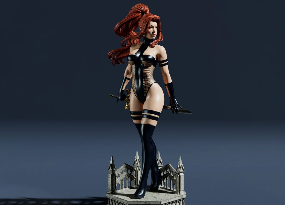 Avengelyne | Fan Art | 3D Printed Resin Model Garage Kit | *Un-Painted* | Abe3D 12