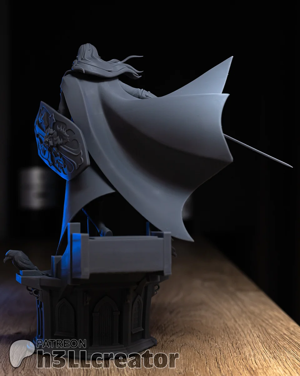 Alucard | Fan Art | 3D Printed Resin Model Garage Kit | *Un-Painted* | H3LL Creator 9