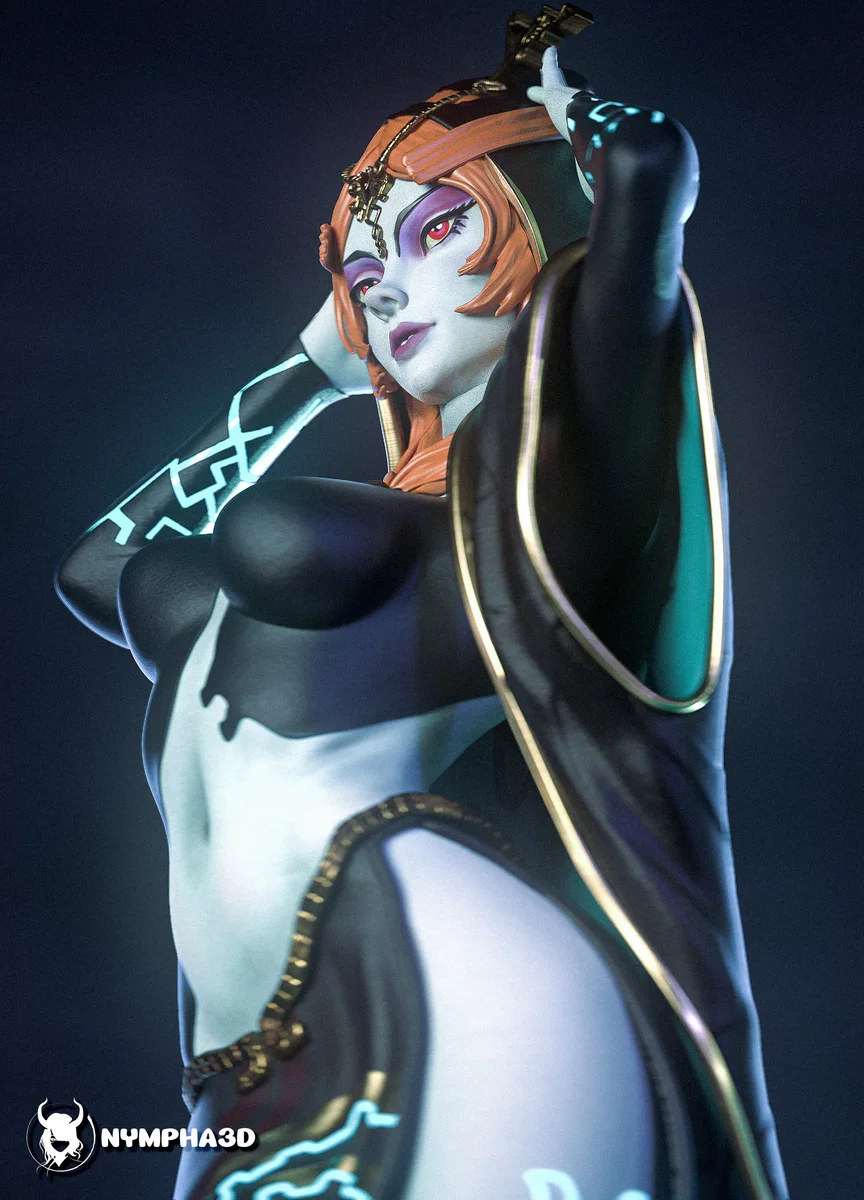 Midna | Fan Art | 3D Printed Resin Model Garage Kit | *Un-Painted* | Nympha3D 7