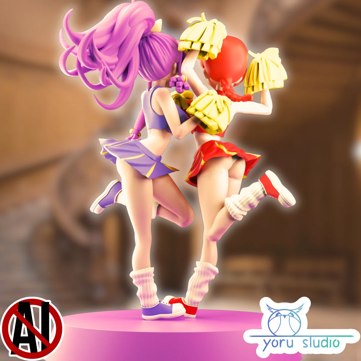 Ranma & Shampoo | Fan Art | 3D Printed Resin Model Garage Kit | *Un-Painted* | Yoru Studio 3