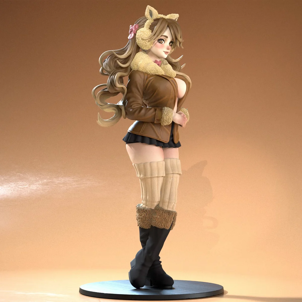 Eva - Waifumon | Fan Art | 3D Printed Resin Model Garage Kit | *Un-Painted* | SiryllArt 6