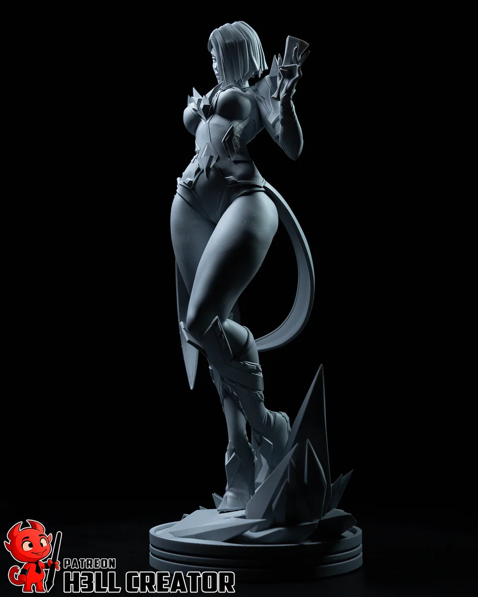 Emma Frost | Fan Art | 3D Printed Resin Model Garage Kit | *Un-Painted* | H3LL Creator 12